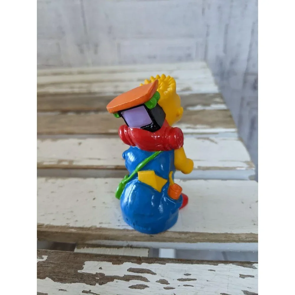 1990 Bart Simpson TCFFC PVC figurine camping toy‎